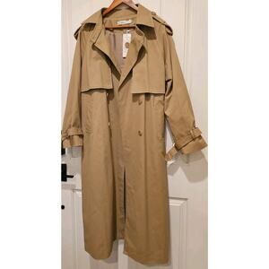 Kaleirda Womens Trenchcoat Tan, New w/tags Size L